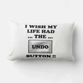 Coussin Rectangle Bouton Ma vie avec annulation