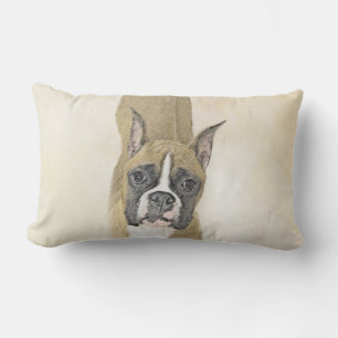 Coussin Rectangle Boxer Peinture - Cute Original Chien Art