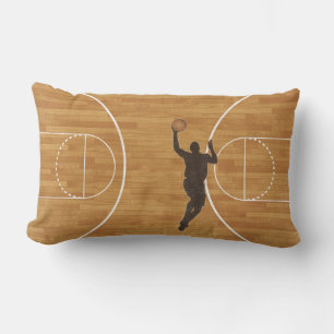 Coussin Rectangle Boy Basketball Court Lumbar Jeu d'oreiller