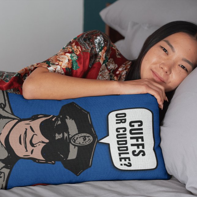 COUSSIN RECTANGLE BOYFRIEND PILLOWS - COP - CUFFS OR CUDDLE? (Créateur téléchargé)