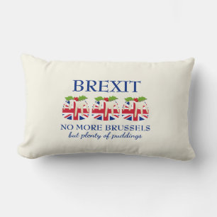 Coussin Rectangle BREXIT Pudding de Noël UNION JACK