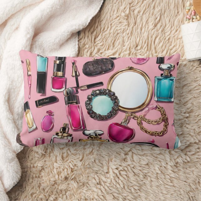 Coussin Rectangle Brosses de maquillage Cosmétique Nailpolish Throw  (Couverture)