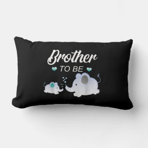 Coussin Rectangle Brother To Be Elephant Baby shower Don Pour Garçon