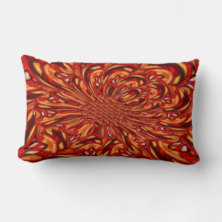 Coussin Rectangle Brown Jaune rouge doux Abstrait