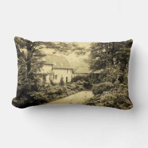 Coussin Rectangle Brugge. Photo en style vintage.