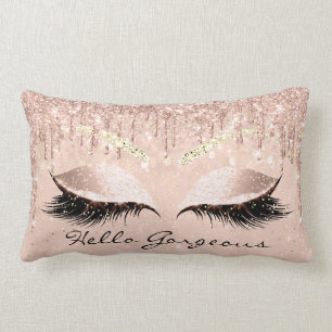 Coussin Rectangle Bruns magnifiques de Makeup Lash Hello de