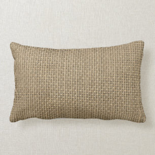 Coussin Rectangle Burlap Beige naturel