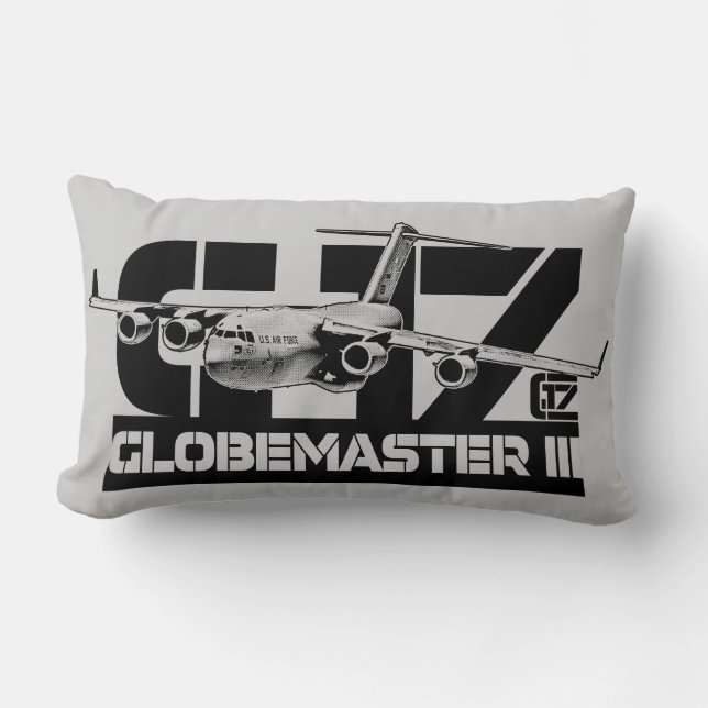 Coussin Rectangle C-17 Globemaster III Pilote d'oreiller (Recto)