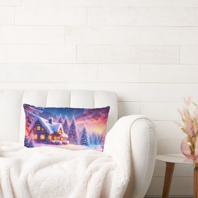 Coussin Rectangle Cabine Confortable À Winter Wonderland Lumbar Cous (Canapé)