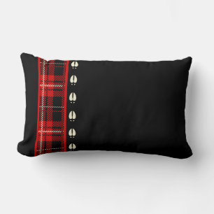 Coussin Rectangle Cabine Red Plaid Moose Hotte d'impression Lumbar C