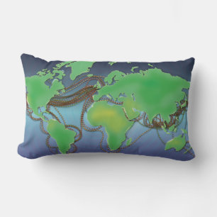 Coussin Rectangle Câbles UnderSea Communication