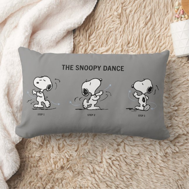 Coussin Rectangle cacahuètes | La Danse Snoopy (Couverture)