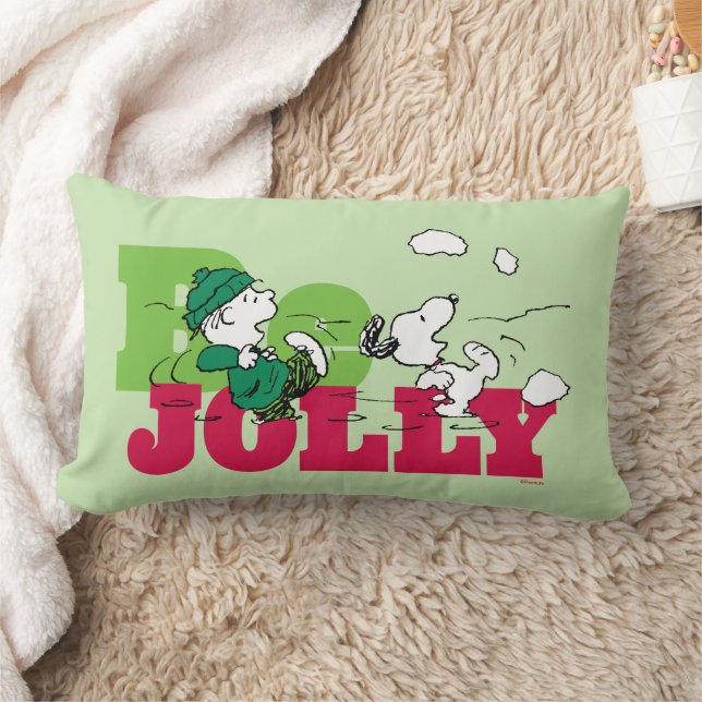 Coussin Rectangle cacahuètes | Linus & Snoopy Be Jolly (Couverture)