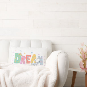 Coussin Rectangle cacahuètes   Snoopy & Woodstock Dream