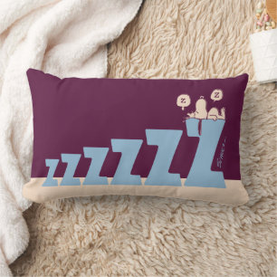 Coussin Rectangle cacahuètes   Snoopy & Woodstock Nap