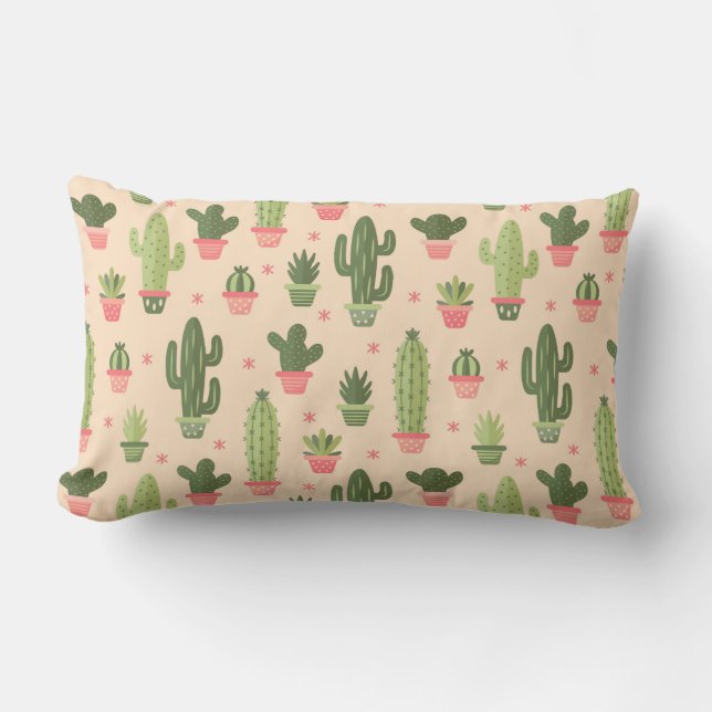 Coussin Rectangle Cactus (Recto)