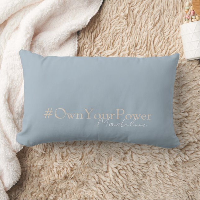 Coussin Rectangle Cadeau d'autonomisation des filles - Nom personnal (Couverture)