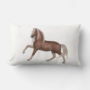 Coussin Rectangle Cadeau de cheval mignon Poney équestre Étalon West