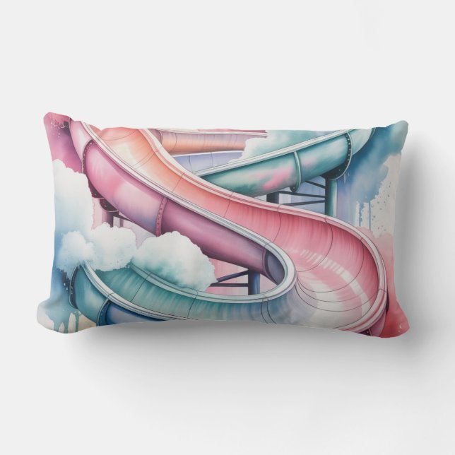 Coussin Rectangle Cadeau de fête d'anniversaire de waterslide pour e (Recto)