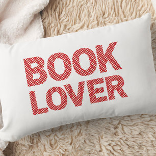 Coussin Rectangle Cadeau de lecteur de livres mignons coeurs