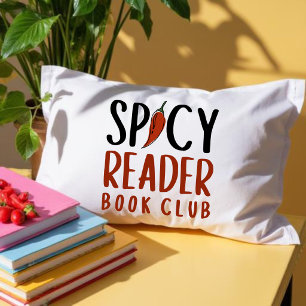 Coussin Rectangle Cadeau de typographie du club de lecture Spicy Rea