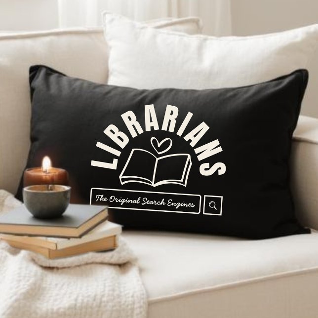 Coussin Rectangle Cadeau d'humour de bibliothécaire drôle pour les a (Créateur téléchargé)