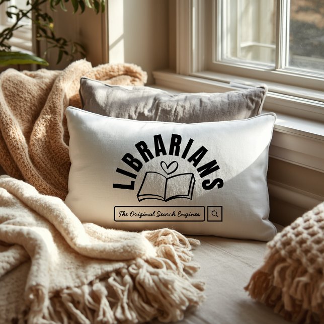 Coussin Rectangle Cadeau d'humour de bibliothécaire drôle pour les a (Créateur téléchargé)