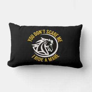 Coussin Rectangle Cadeau équitation occidentale noir pour amoureux d