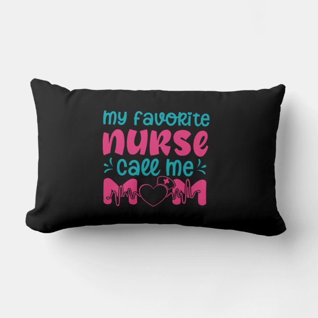 Coussin Rectangle Cadeau infirmière | Mon infirmière préférée Me soi (Recto)