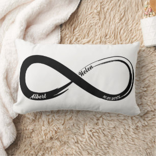Coussin Rectangle Cadeau Mariage Anniversaire Personnalisé Couples I