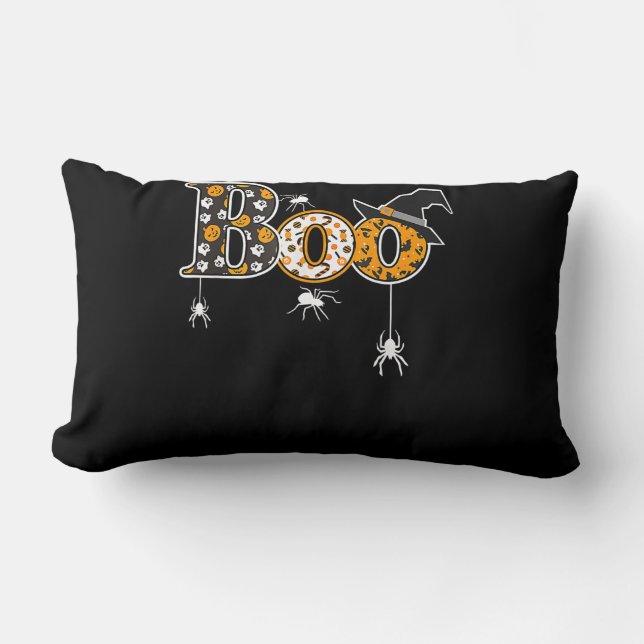 Coussin Rectangle Cadeau Spider | Araignée de Boo Halloween (Recto)