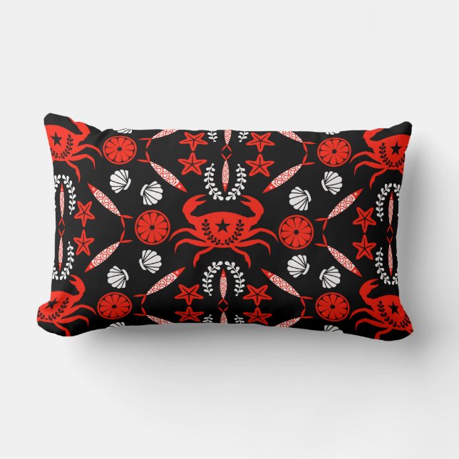 Coussin Rectangle Cadeaux de fruits de mer (Recto)