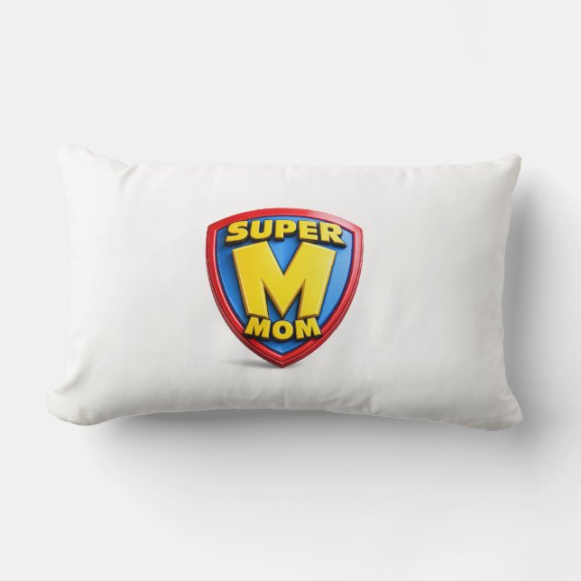 Coussin Rectangle Cadeaux de Super Maman pour Super Mamans (Recto)