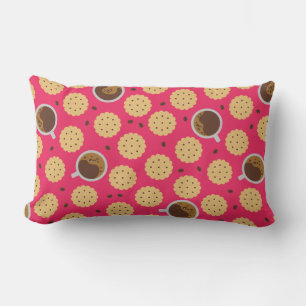 Coussin Rectangle Café et cookies