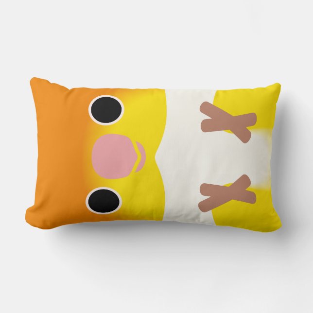 Coussin Rectangle caïque Blanc-gonflé (Recto)