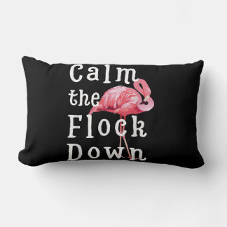 Coussin Rectangle Calme La Fille Flamant rose En Flocon |Flamant ros