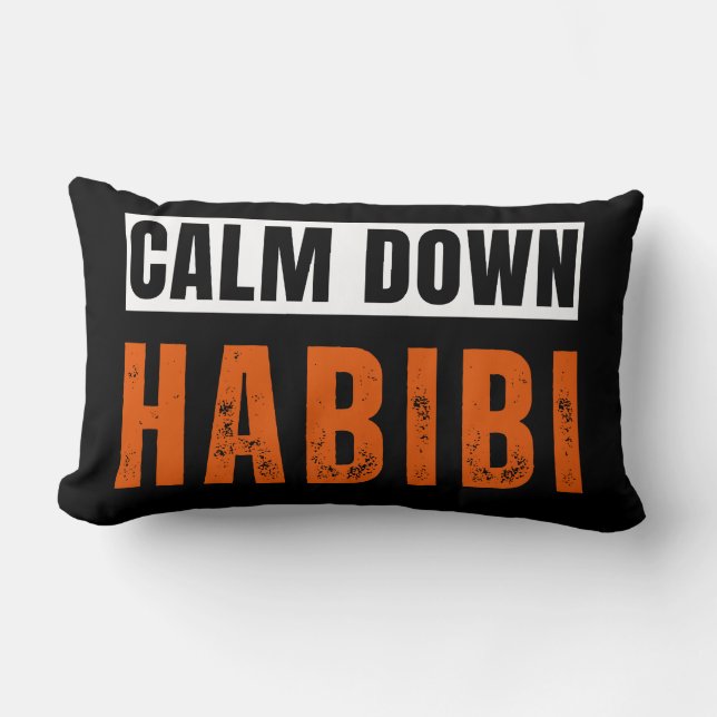 Coussin Rectangle Calme sur Habibi (Recto)