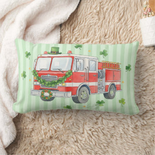 Coussin Rectangle Camion de pompiers moderne de la Saint-Patrick