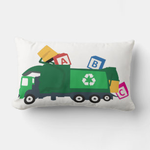 Coussin Rectangle Camion de recyclage ABC