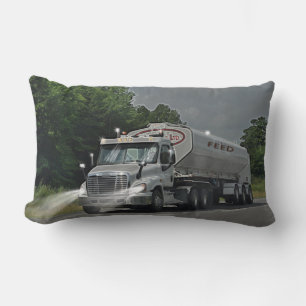 Coussin Rectangle Camion gris de réservoir d'alimentation de bétail