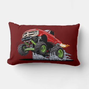 Coussin Rectangle Camion monstre de dessin animé