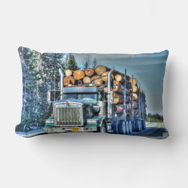 Coussin Rectangle Camionneurs notant le cadeau lourd de transport de (Recto)