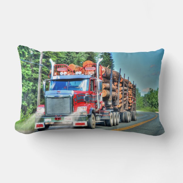 Coussin Rectangle Camions pour camions et camionneurs (Recto)