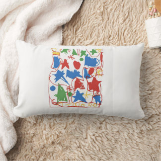 Coussin Rectangle Camiseta Traços de Família - Ilustração Infantil