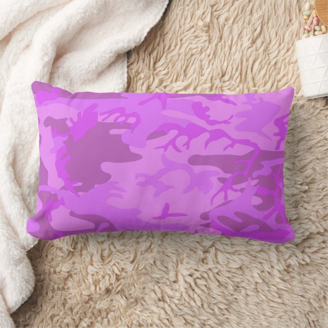 Coussin Rectangle Camouflage violet clair (Couverture)