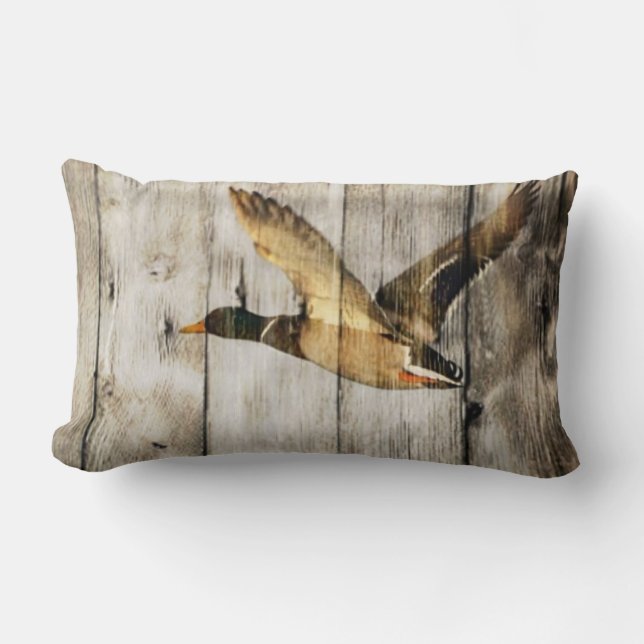 Coussin Rectangle Canard en bois de canard de pays occidental de (Recto)
