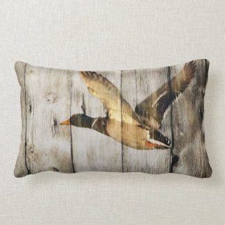 Coussin Rectangle Canard en bois de canard de pays occidental de