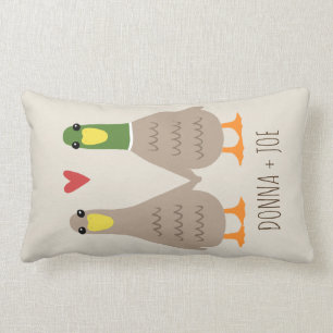 Coussin Rectangle Canards d'amour