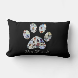 Coussin Rectangle Canvas photo Empreinte de patte de chien, Canvas d