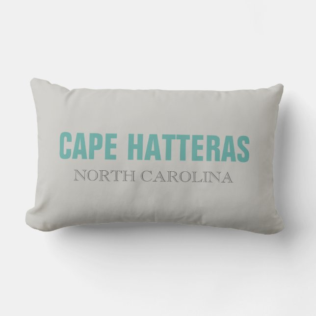 Coussin Rectangle Cap Hatteras North Carolina State Thlow (Recto)